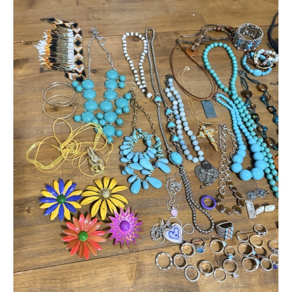 3‎ LBS Jewelry Vintage Modern 93 Pieces Necklace Earrings Bracelet - Picture 16 of 16